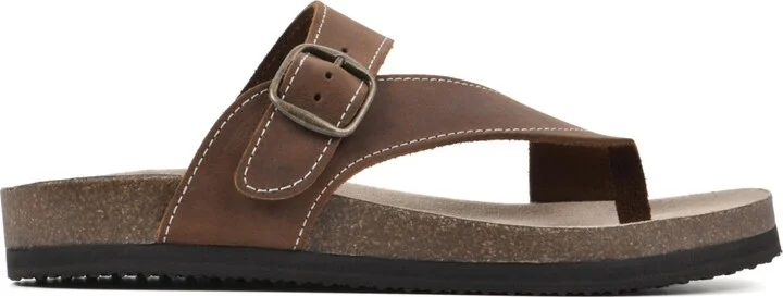 White Mountain Women's Carly Footbed Sandals - Brown, Leather - Image 4
