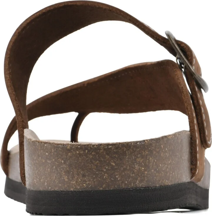 White Mountain Women's Carly Footbed Sandals - Brown, Leather - Image 5
