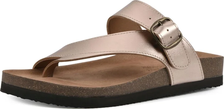 WHITE MOUNTAIN Women's Carly Signature Comfort Molded Footbed Sandal
