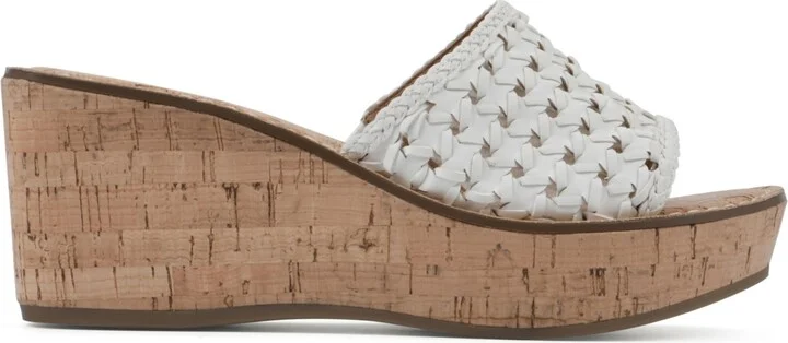 White Mountain Women's Charges Platform Slide Wedge Sandals - Image 2