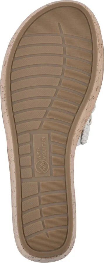 White Mountain Women's Charges Platform Slide Wedge Sandals - Image 5
