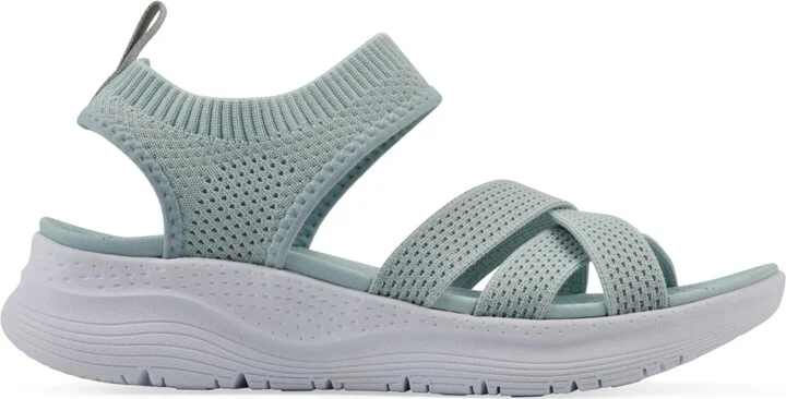 White Mountain Women's Charry Round Toe Flat Sandals - Image 7