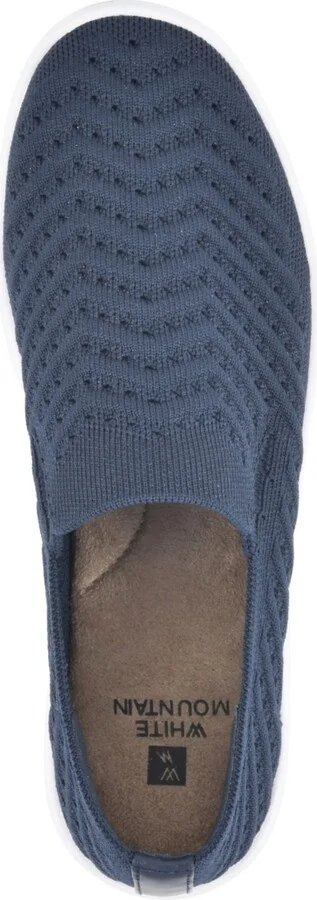 White Mountain Women's Courage Slip On Sneakers - Navy, Fabric - Image 4