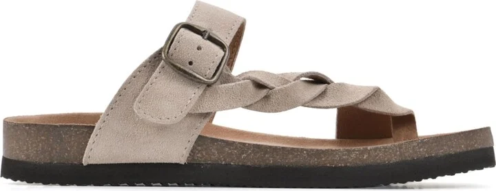 White Mountain Women's Crawford Footbed Sandals - White, Leather - Image 7