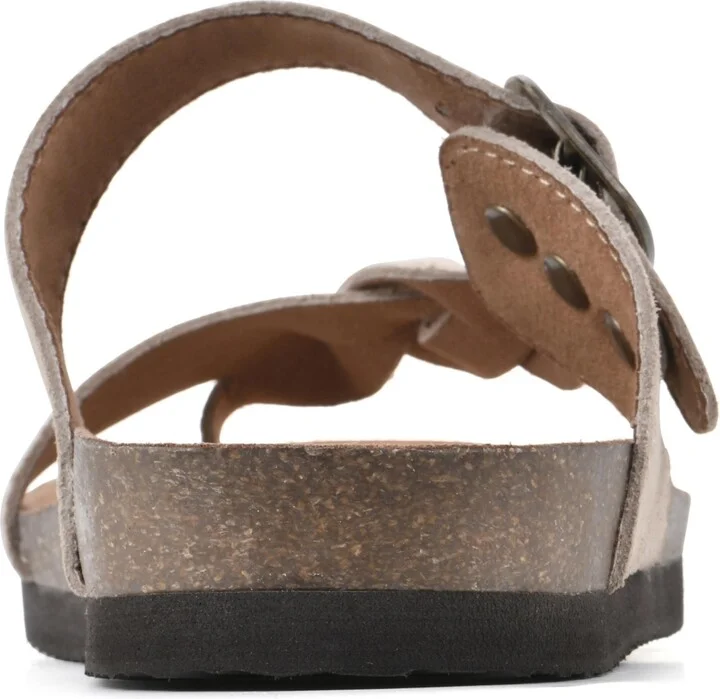 White Mountain Women's Crawford Footbed Sandals - White, Leather - Image 8