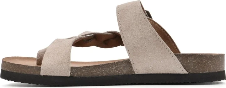White Mountain Women's Crawford Footbed Sandals - White, Leather - Image 11