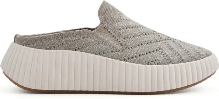White Mountain Women's Dystant Slip On Platform Sneakers - Gold, Fabric - Image 2