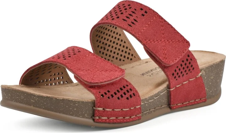 WHITE MOUNTAIN Women's Ferula Mini Wedge Sandal