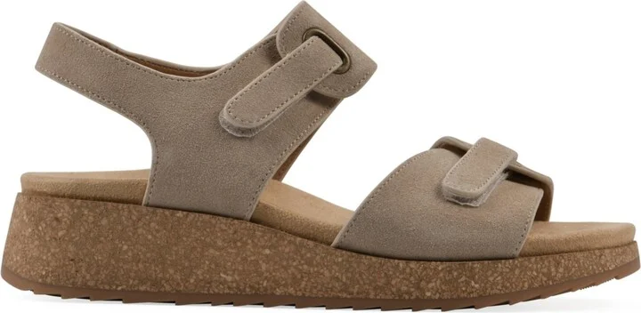 White Mountain Women's Gelato Round Toe Wedge Sandals - Image 2