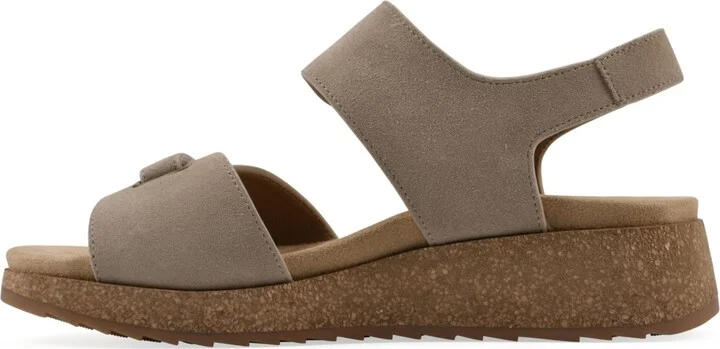 White Mountain Women's Gelato Round Toe Wedge Sandals - Image 6