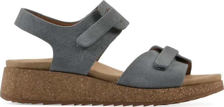 White Mountain Women's Gelato Round Toe Wedge Sandals - Image 7