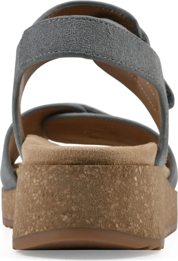 White Mountain Women's Gelato Round Toe Wedge Sandals - Image 8