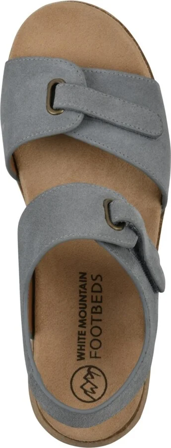 White Mountain Women's Gelato Round Toe Wedge Sandals - Image 9