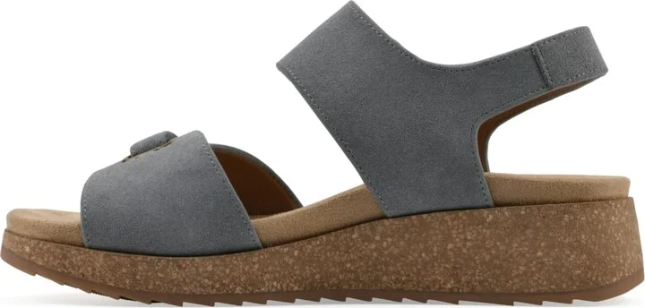 White Mountain Women's Gelato Round Toe Wedge Sandals - Image 11