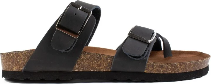 White Mountain Women's Gracie Footbed Sandals - Red, Leather - Image 7