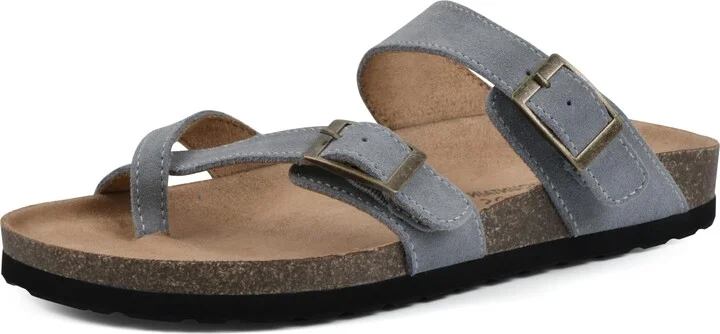 WHITE MOUNTAIN Women's Gracie Signature Comfort Molded Strappy Footbed Sandal