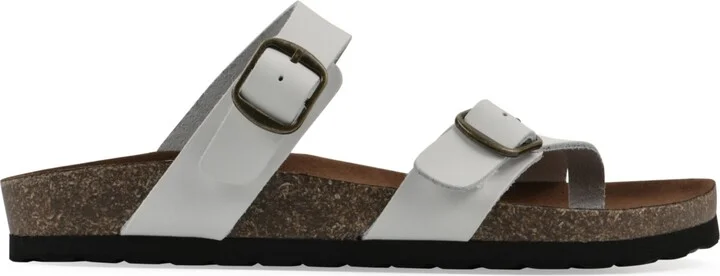 White Mountain Women's Grams Round Toe Flat Sandals - Image 2