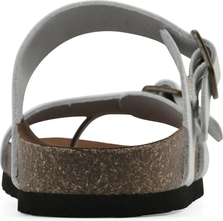 White Mountain Women's Grams Round Toe Flat Sandals - Image 3