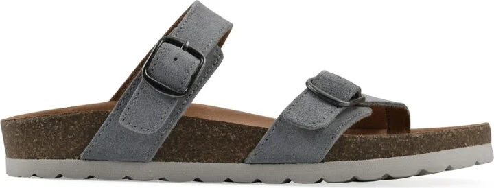 White Mountain Women's Grams Round Toe Flat Sandals - Image 7