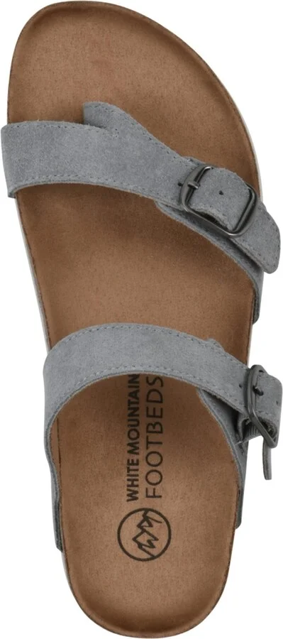 White Mountain Women's Grams Round Toe Flat Sandals - Image 9