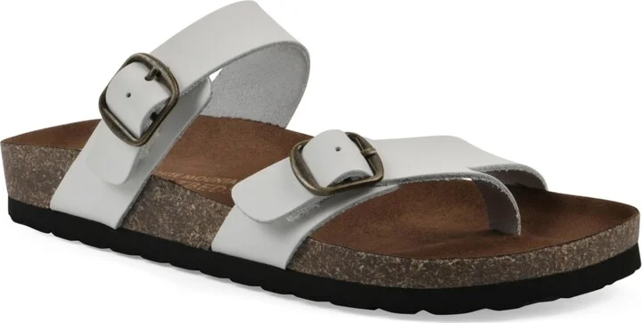 White Mountain Women's Grams Round Toe Flat Sandals