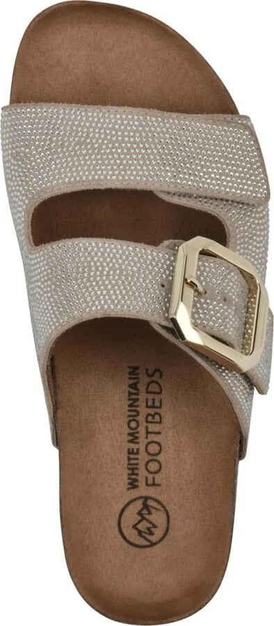 White Mountain Women's Granitas Round Toe Flat Sandals - Image 4