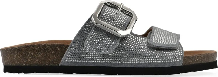 White Mountain Women's Granitas Round Toe Flat Sandals - Image 7