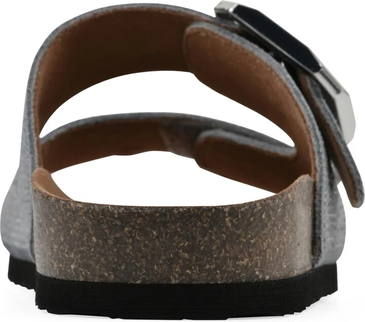 White Mountain Women's Granitas Round Toe Flat Sandals - Image 8