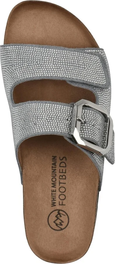 White Mountain Women's Granitas Round Toe Flat Sandals - Image 9