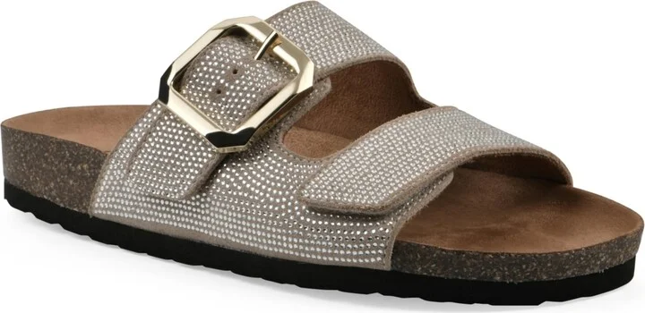 White Mountain Women's Granitas Round Toe Flat Sandals