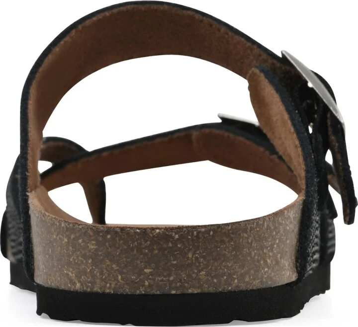 White Mountain Women's Grays Round Toe Flat Sandals - Image 3