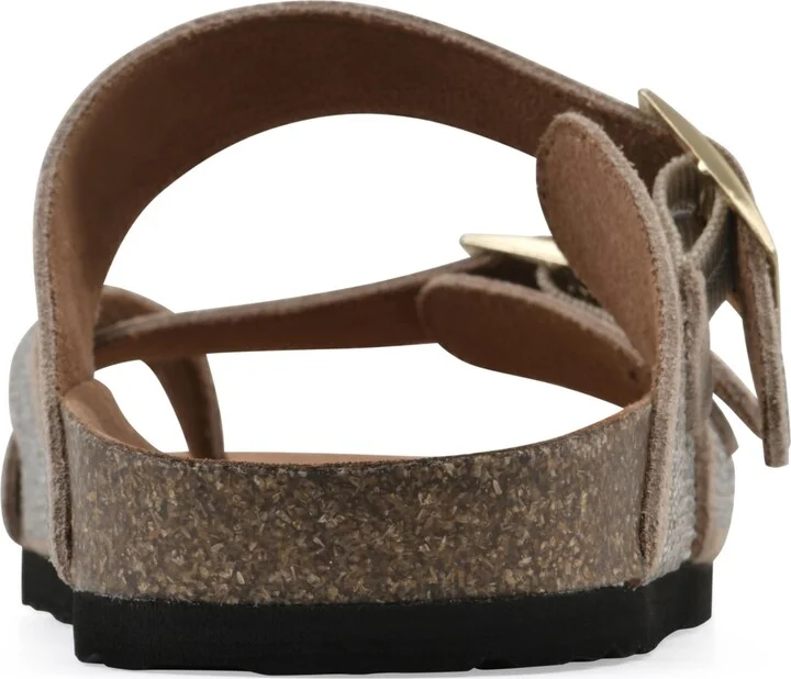 White Mountain Women's Grays Round Toe Flat Sandals - Image 8