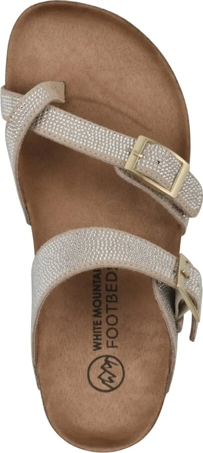 White Mountain Women's Grays Round Toe Flat Sandals - Image 9