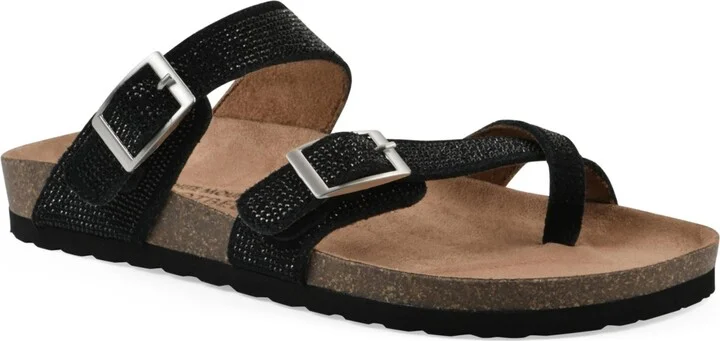 White Mountain Women's Grays Round Toe Flat Sandals