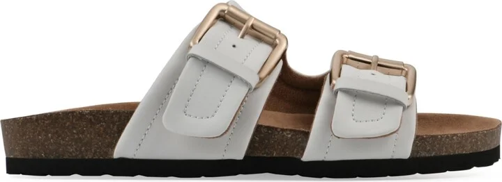 White Mountain Women's Griffon Round Toe Flat Sandals - Image 2