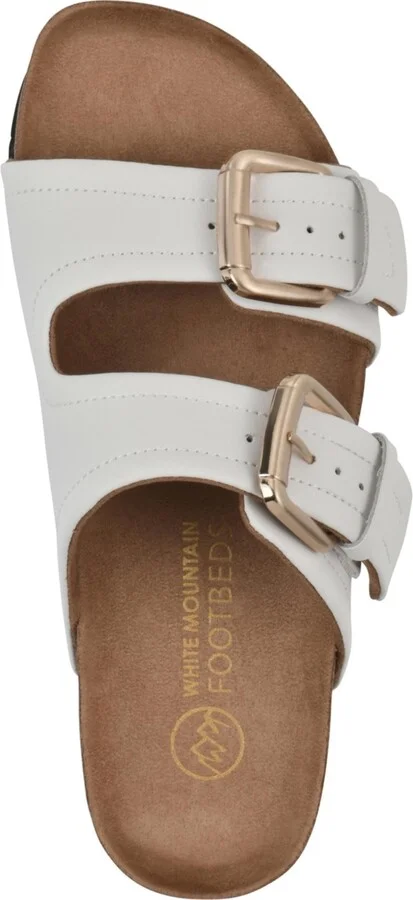 White Mountain Women's Griffon Round Toe Flat Sandals - Image 4