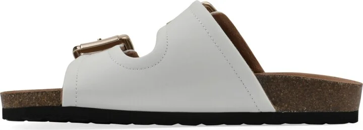 White Mountain Women's Griffon Round Toe Flat Sandals - Image 6