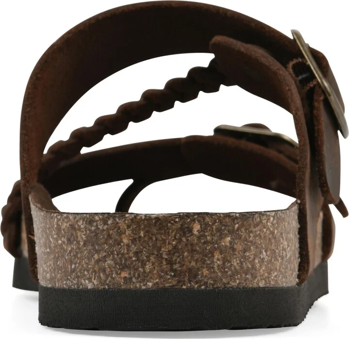White Mountain Women's Hammy Round Toe Flat Sandals - Image 4
