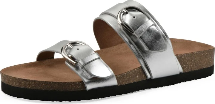 Silver/Leather