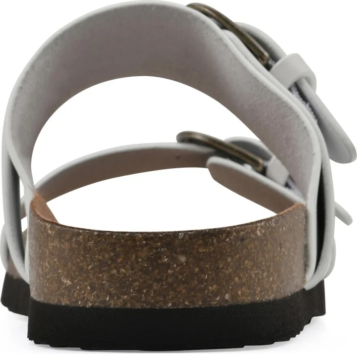 White Mountain Women's Hardball Round Toe Flat Sandals - Image 8