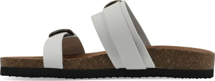 White Mountain Women's Hardball Round Toe Flat Sandals - Image 11