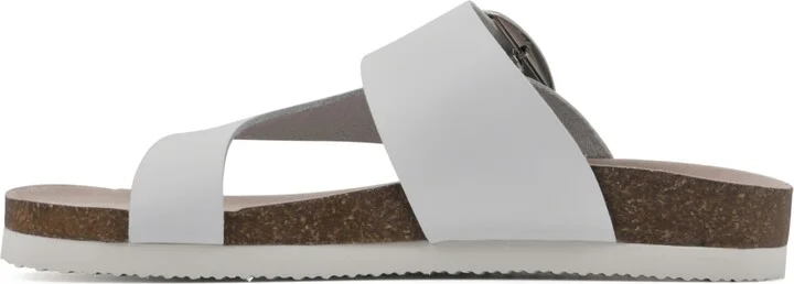 White Mountain Women's Harley Footbed Sandals - Antique-like, Gold, Leather - Image 11