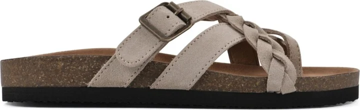 White Mountain Women's Harrington Footbed Sandals - Navy, Leather - Image 7