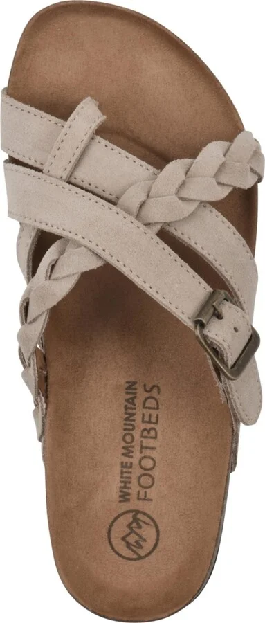 White Mountain Women's Harrington Footbed Sandals - Navy, Leather - Image 9