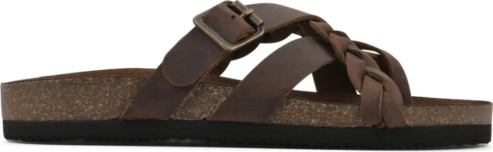 White Mountain Women's Harrington Footbed Sandals - Navy, Leather - Image 11