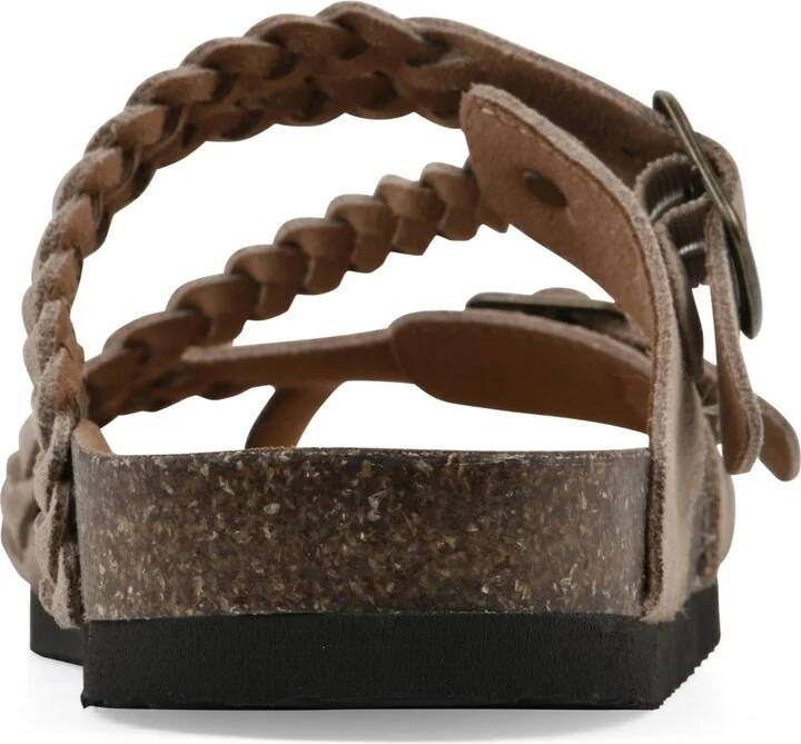 White Mountain Women's Haziest Round Toe Flat Sandals - Image 8