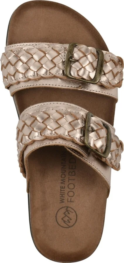 White Mountain Women's Hey Hey Round Toe Flat Sandals - Image 9