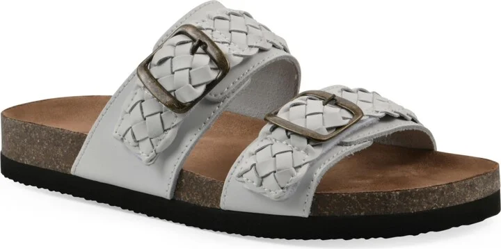 White Mountain Women's Hey Hey Round Toe Flat Sandals