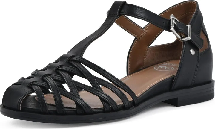 WHITE MOUNTAIN Women's Kiky Fisherman Flat Sandal