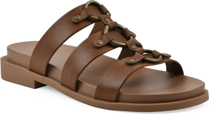 White Mountain Women's Koala Slip-On Flat Sandals